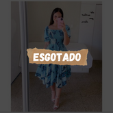 Vestido lastex moda evangélica com manga Bufante