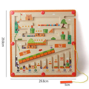 Tabuleiro Montessori Magnético - Aventuras do Mario