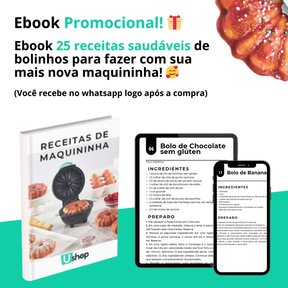 FastCake™ - Máquina de mini bolos + Ebook promocional