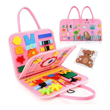 Maleta Sensorial Brinquedo Educativo Montessori Rosa