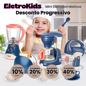 Kit 7x Mini Eletrodomésticos Infantil EletroKids